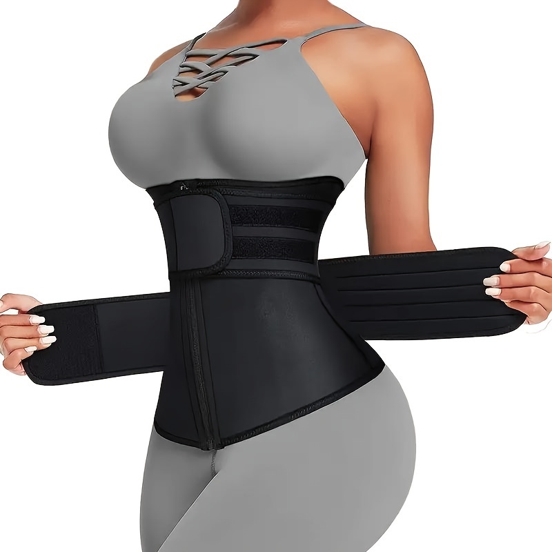 Sweat Waist Trainer Belt Neoprene - Динамический женский пояс для похудения, регулируемая