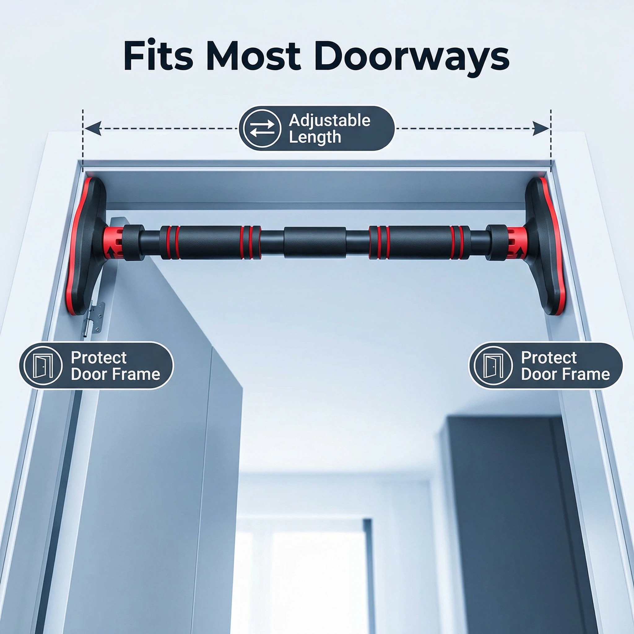 Door Pull Up Bar No Screw - Многофункциональный турник для подтягиваний на дверной