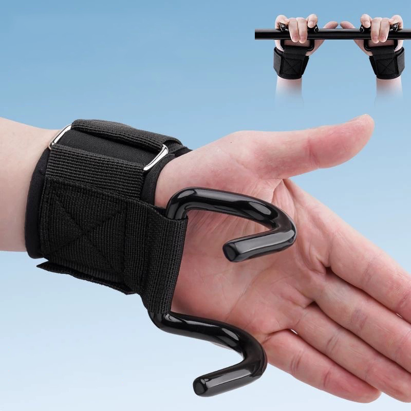 Wrist Wraps Weightlifting Support - 1 пара крючков для поднятия тяжестей