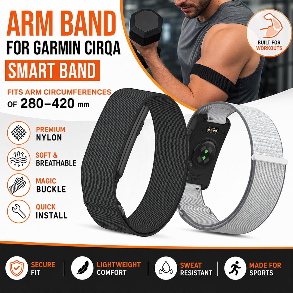 Resistance Bands Set With Handles - Нейлоновый ремешок для фитнес-трекера Garmin CIRQA,