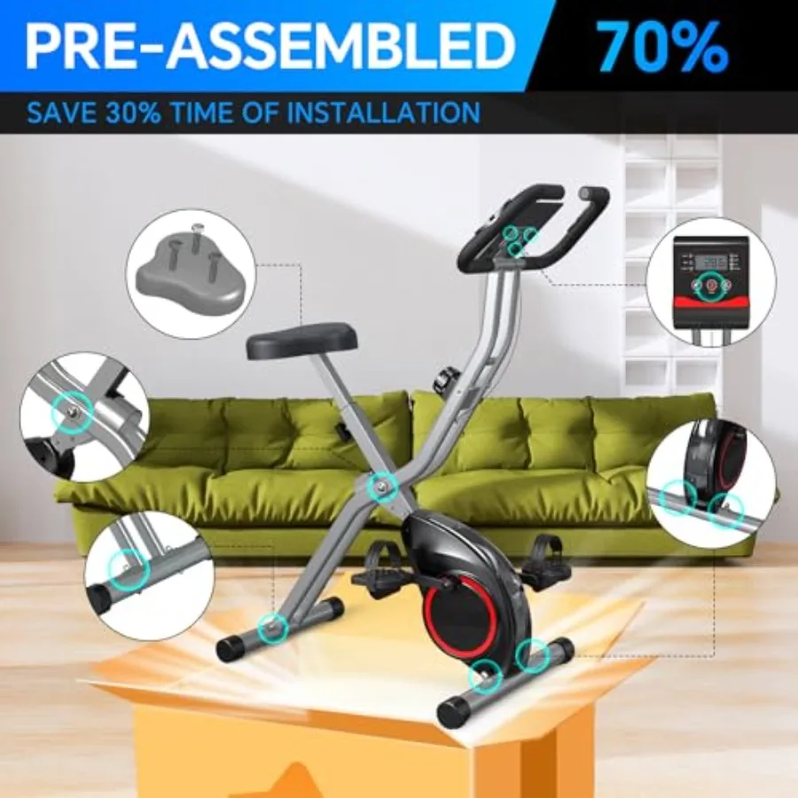 Складной велотренажер для небо – обзор и цена Exercise Bike Magnetic Resistance