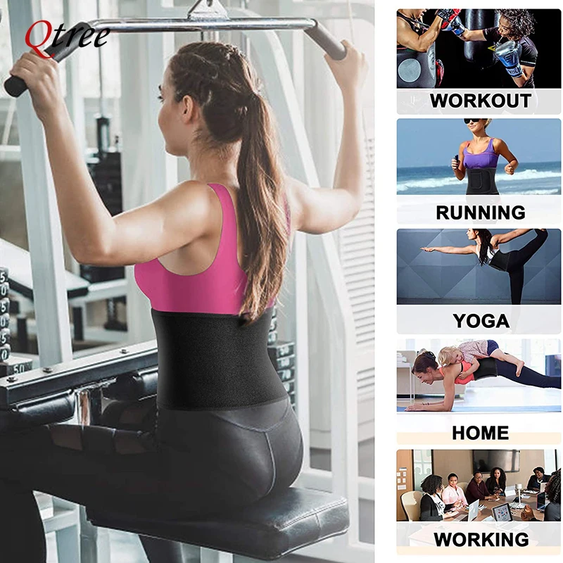 Qtree Waist Cincher Body Shape – обзор и цена Sweat Waist Trainer Belt Neoprene