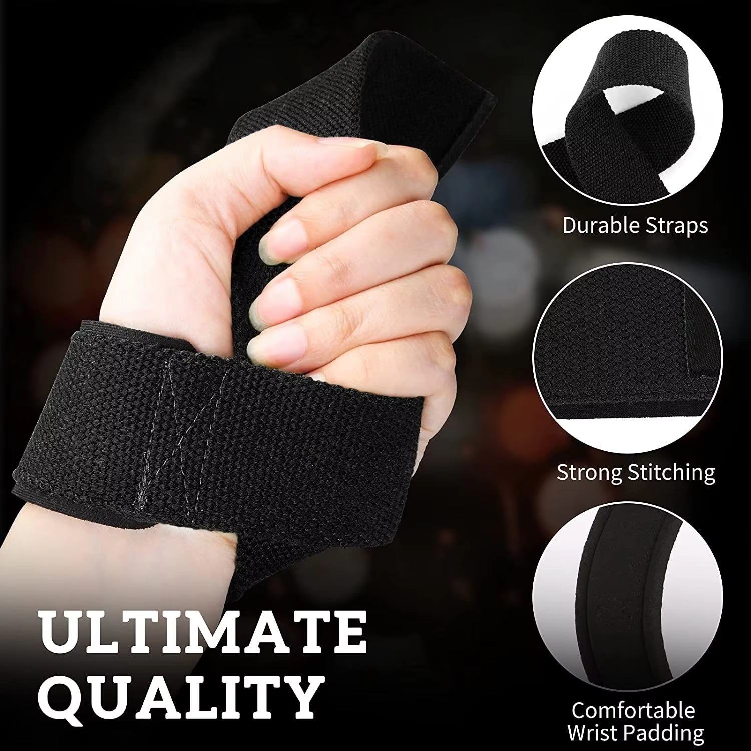 Регулируемые ремни для подняти – обзор и цена Wrist Wraps Weightlifting Support