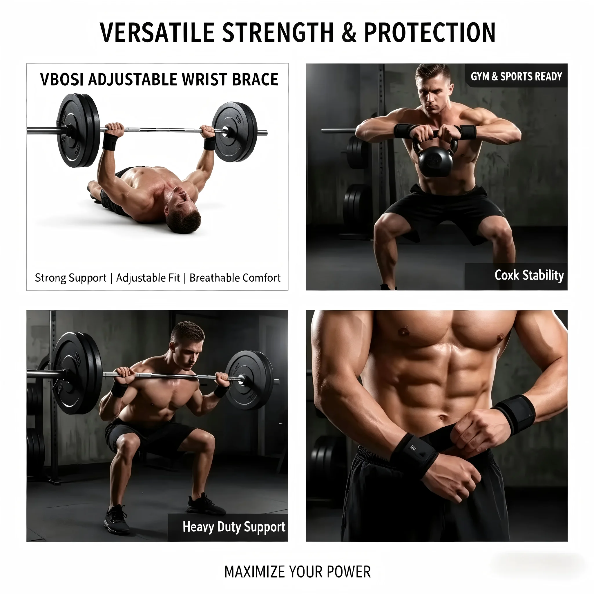 Профессиональные дышащие бинты – обзор и цена Wrist Wraps Weightlifting Support