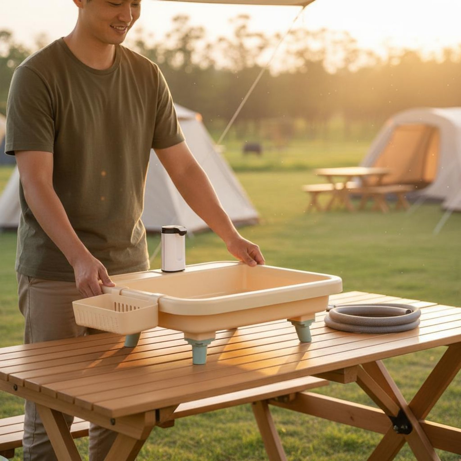 Портативная станция для мытья  – обзор и цена Camping