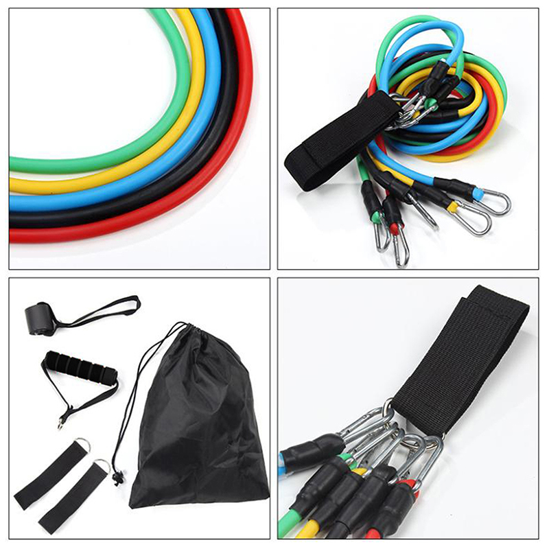 Новый набор из 11 предметов: м – обзор и цена Resistance Bands Set With Handles
