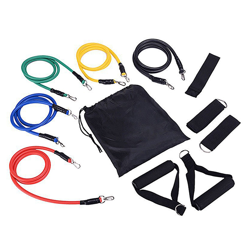 Новый набор из 11 предметов: м – обзор и цена Resistance Bands Set With Handles